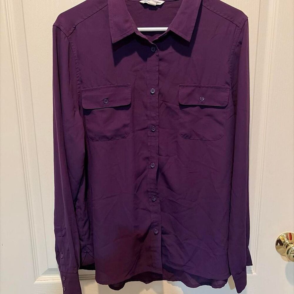 American-eagle Men's Purple Shirt